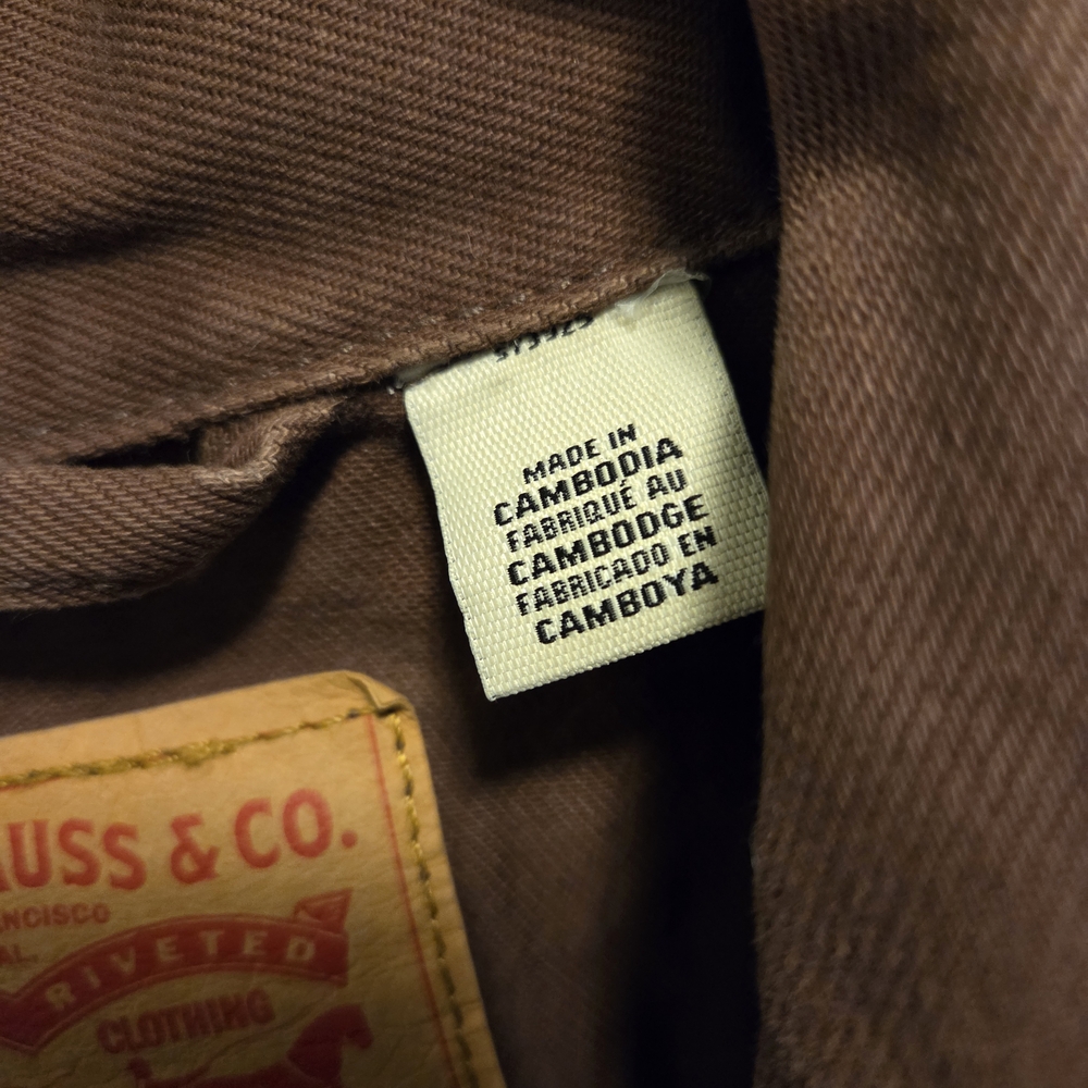 Levi's Brown Denim Jacket for Men - Picture 3 of 6